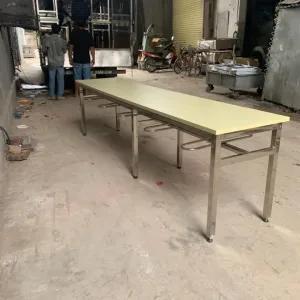 Alternative view of Bàn ăn công nghiệp mặt gỗ cao cấp