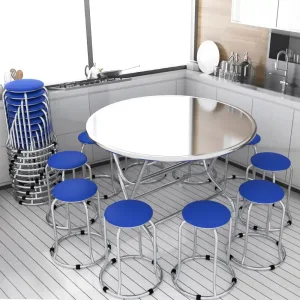 Alternative view of Ghế đôn inox mặt đệm