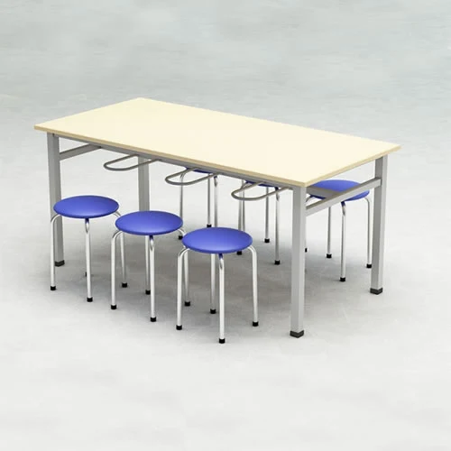 Bàn ăn công nghiệp mặt gỗ cao cấp